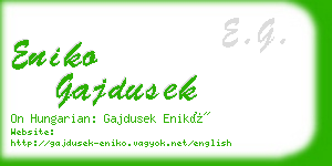 eniko gajdusek business card